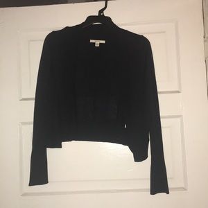 Cropped black sweater